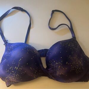 Victorias Secret galaxy blue plunge bra